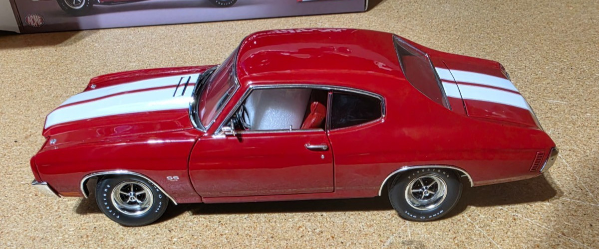 ACME 1/18 1970 CHEVROLET CHEVELLE SS 454 LS6 RED A1805530 1 OF 454 LIMITED