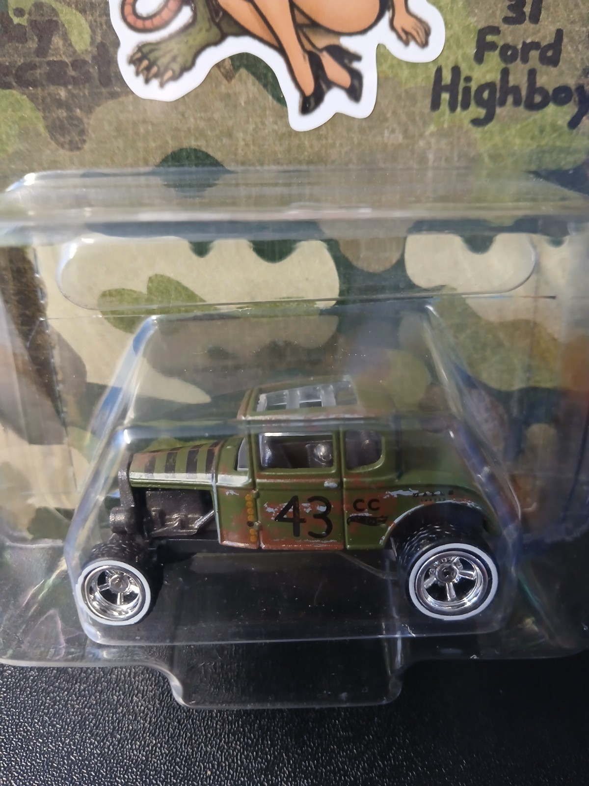 Wheel Swapped Hot Wheels 31 Ford High Boy Roadster Custom Pkg Diy Diecast