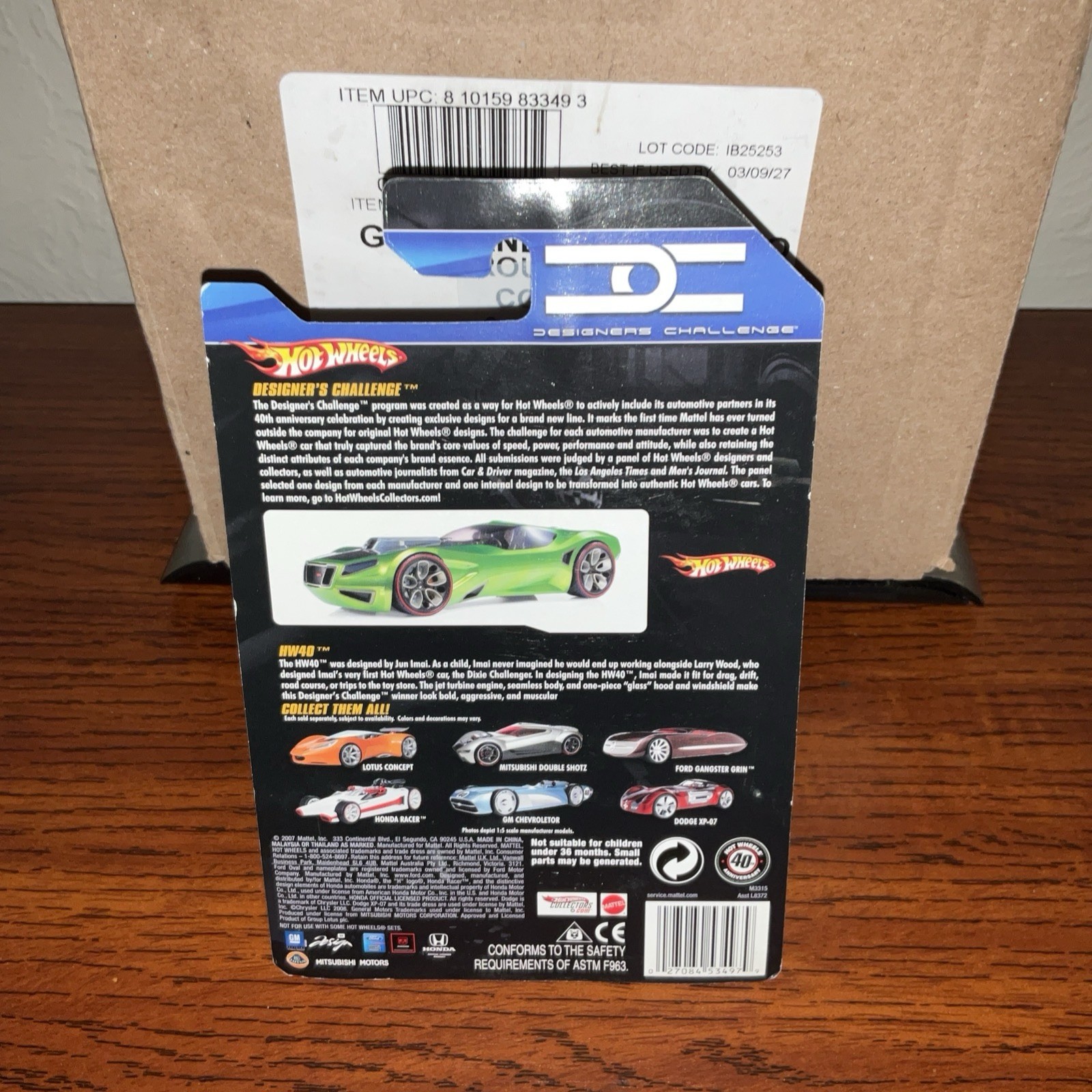 Hot Wheels Designers Challenge HW40 Black Color Variation 1:64 Die Cast Car