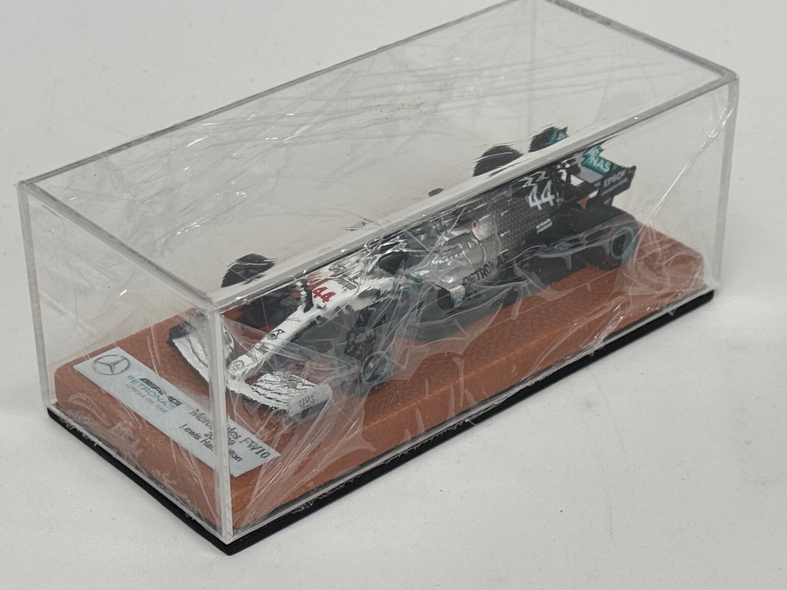 1/43 Mercedes W010 from 2019 F1 Season of Lewis Hamilton Leather base JPN86