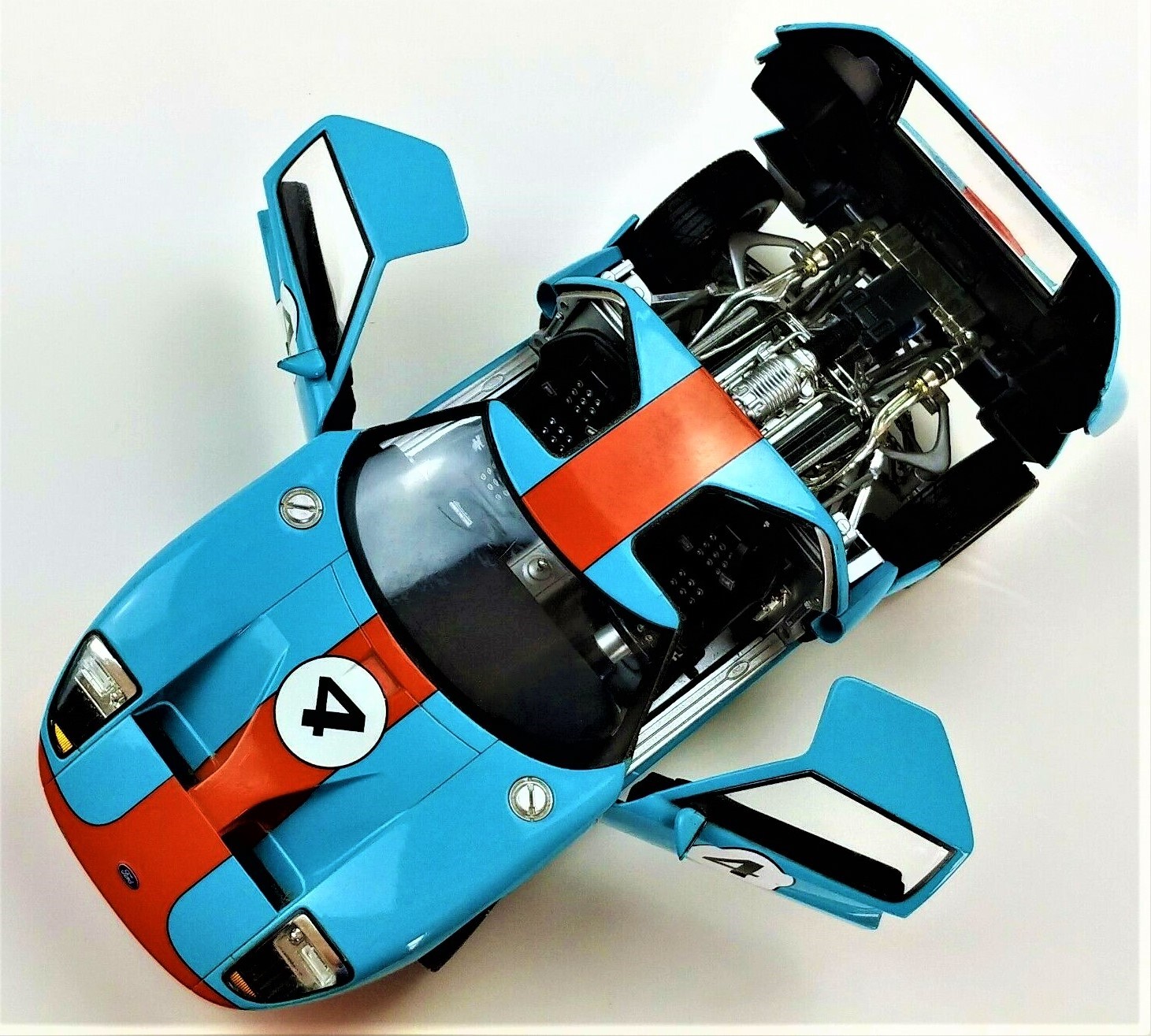 Ford GT40 Classic Custom Built Metal Model 1 18 Hot Rod 24 Race Promo Car 12