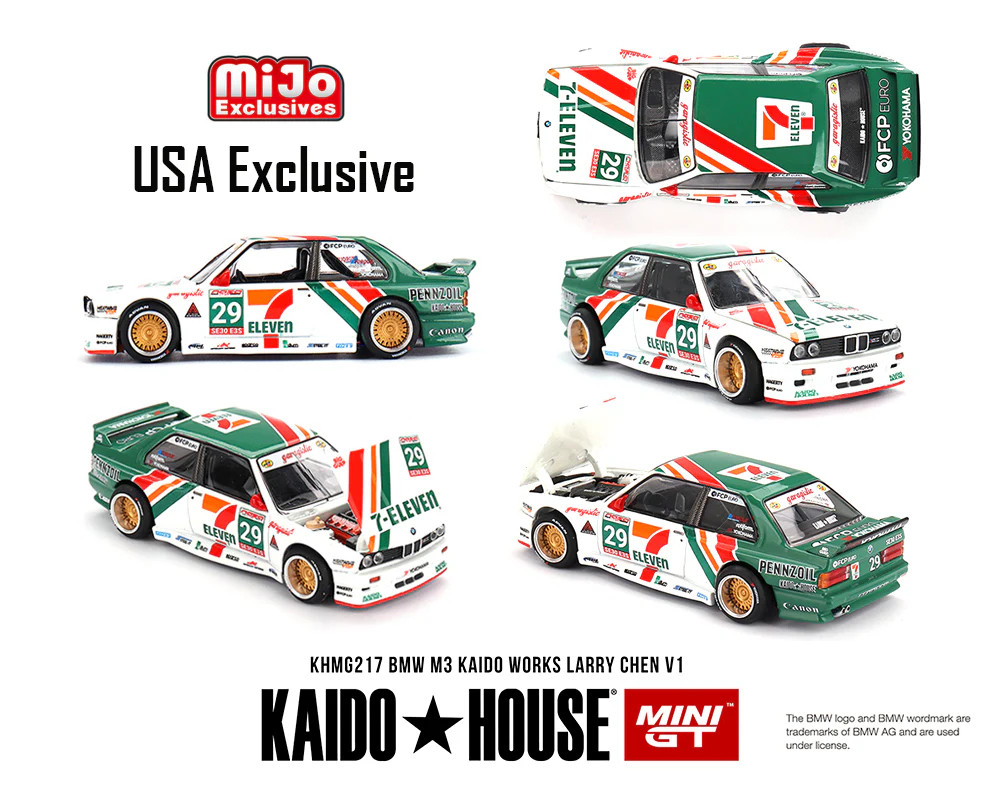 Kaido House 7 Eleven BMW M3 Kaido Works Larry Chen V1 KHMG217 Chase Chance USA E