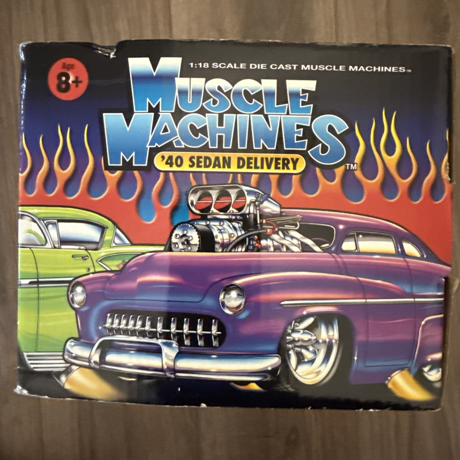 Muscle Machines 1/18 Scale Model Car 71169 – 1940 Sedan Delivery – Orange