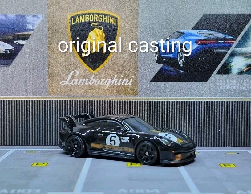 1/64 Custom Hot Wheels 2020 Porsche 911 GT3 Exotics Black