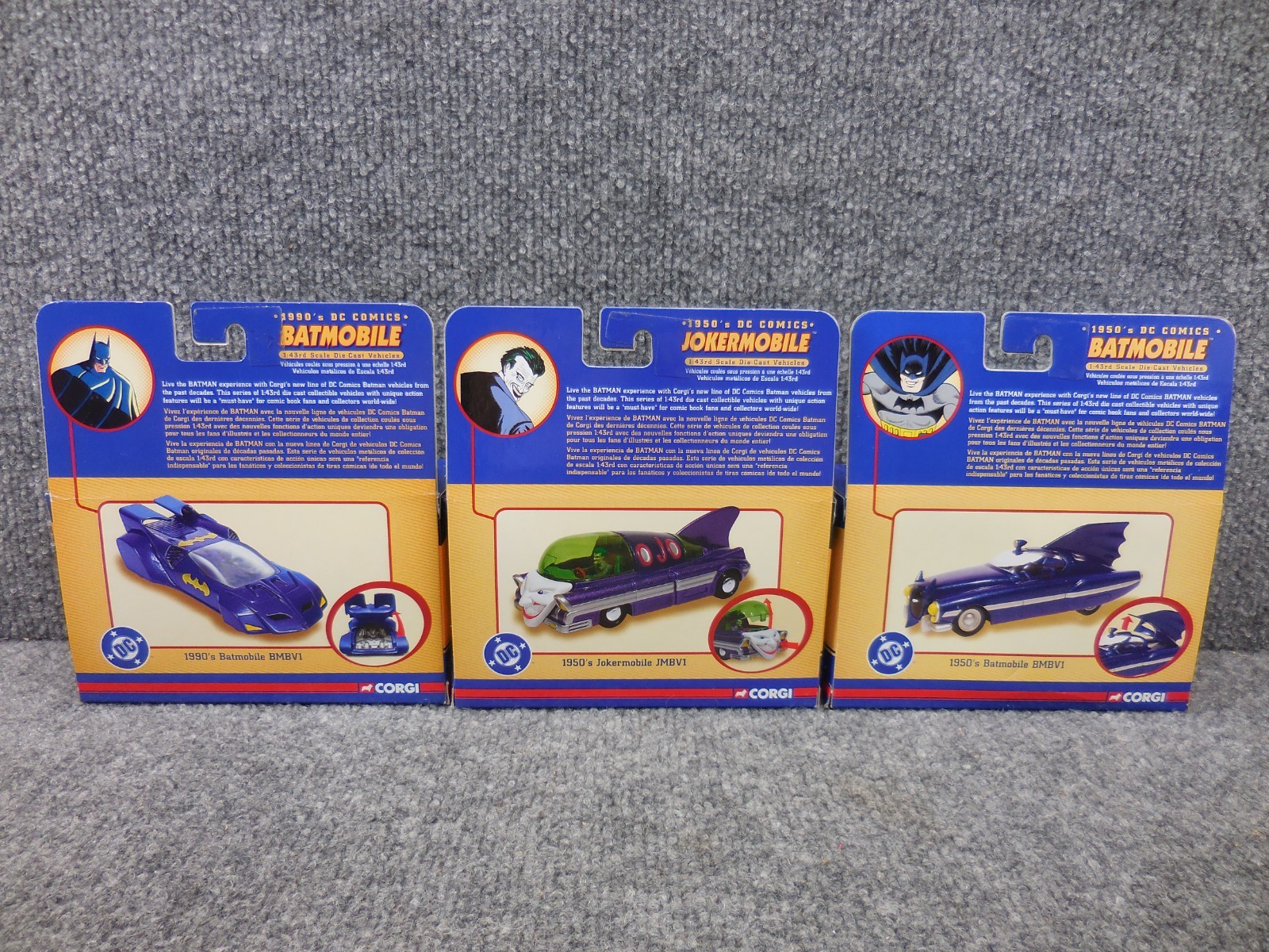Sealed (8) Corgi Batmobile 1:43 Batman 1940’s 1950’s 1960’s 1970’s 1990’s 2000