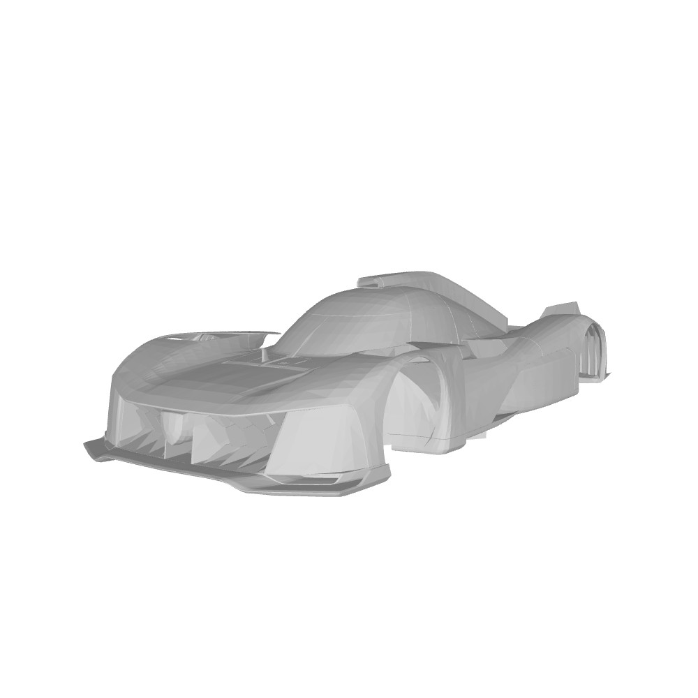 3d printed 2022 Peugeot 9X8 Hybrid Hypercar LMDH model car collectible replica