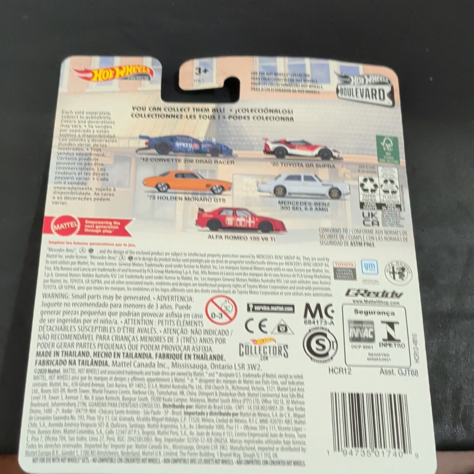 Hot Wheels Boulevard #51 1:64 ’12 Corvette Z06 Drag Racer Speed Society Blue