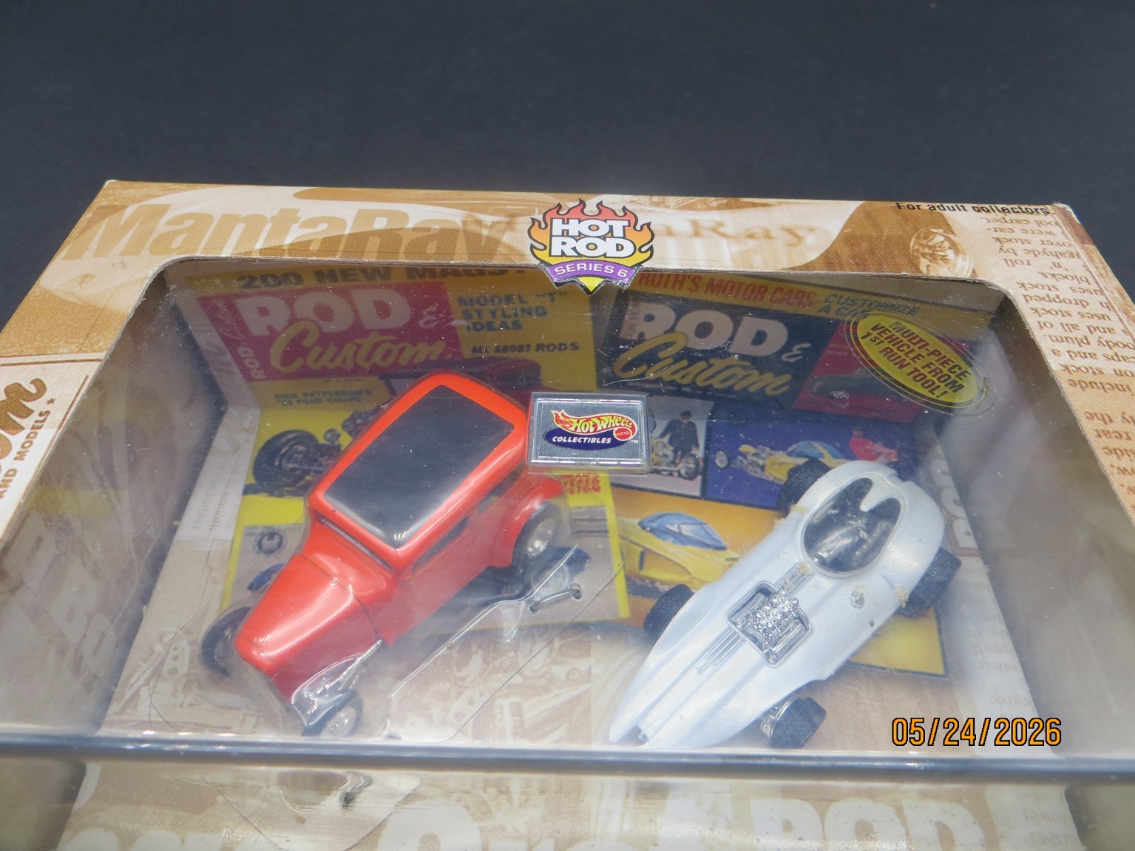 Hot Wheels Hot Rod series Rod & Customs Orange Crate & Manta Ray
