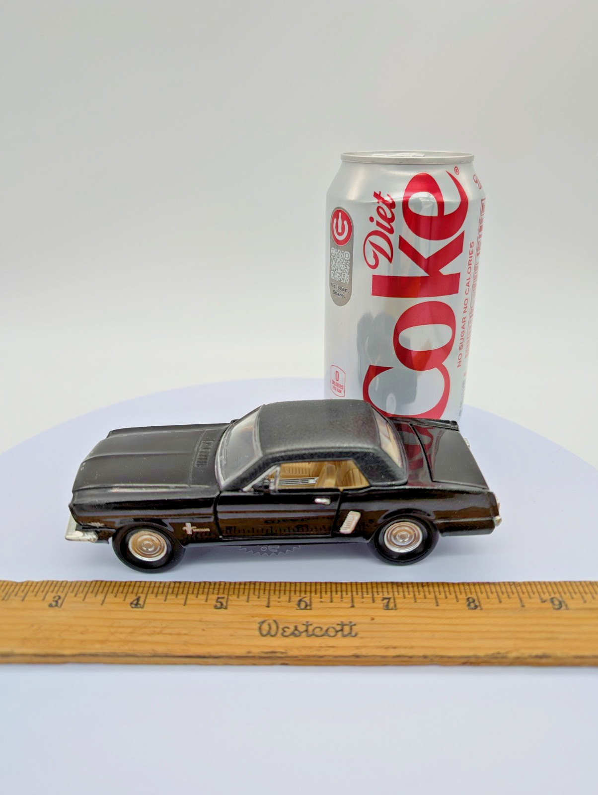 1965 Ford Mustang Black / Tan Diecast 1/32 Scale SS5719 Superior Collectibles