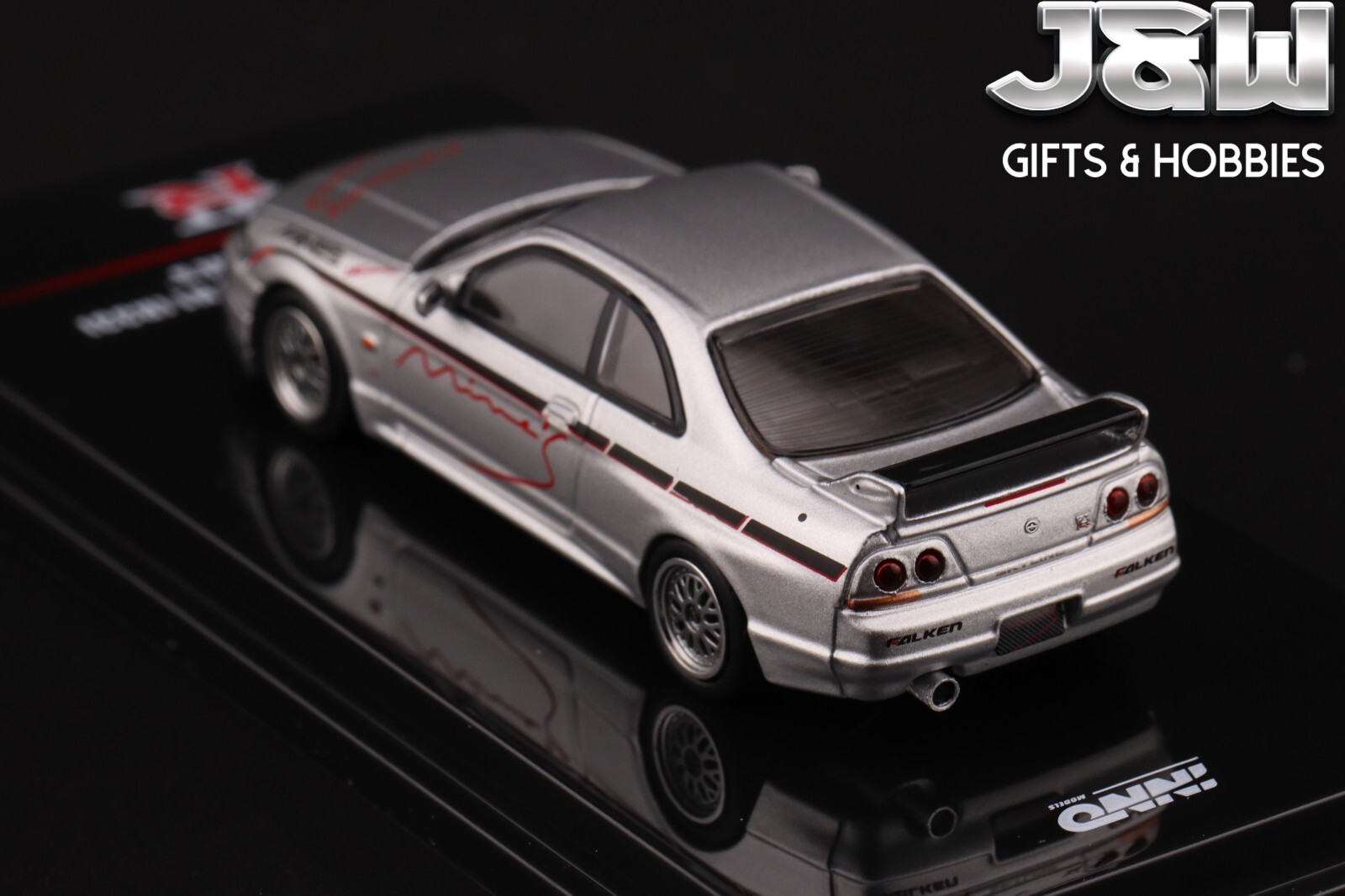 Inno64 Nissan GT-R N1 R33 Tuned By Mines Silver 1/64