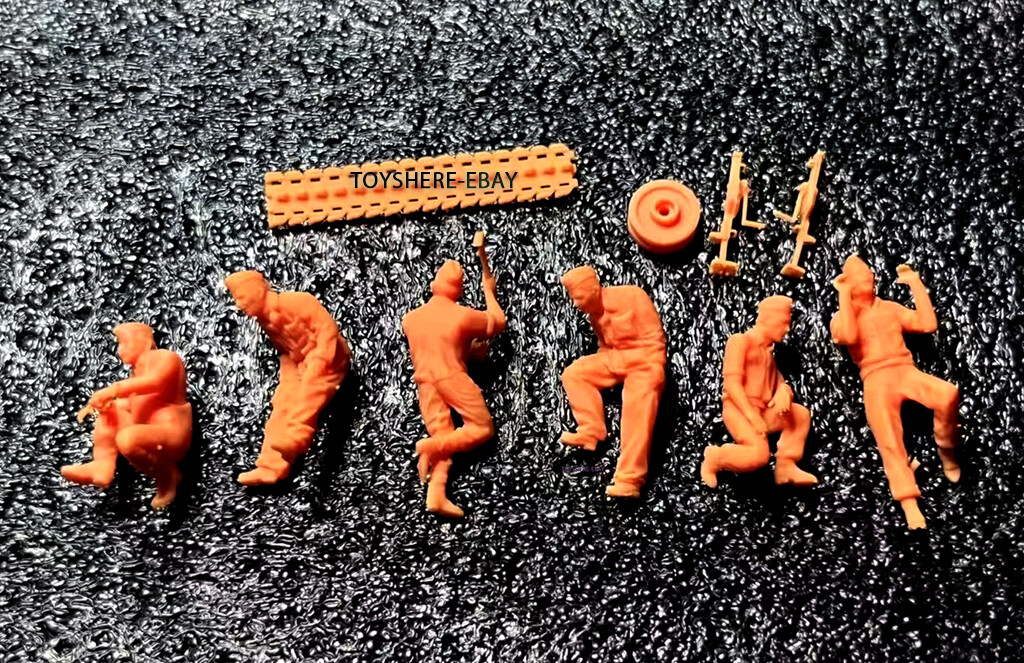 1/72 TANK 1:72 WW2 German soldiers tank maintenance toy TotalWar diorama