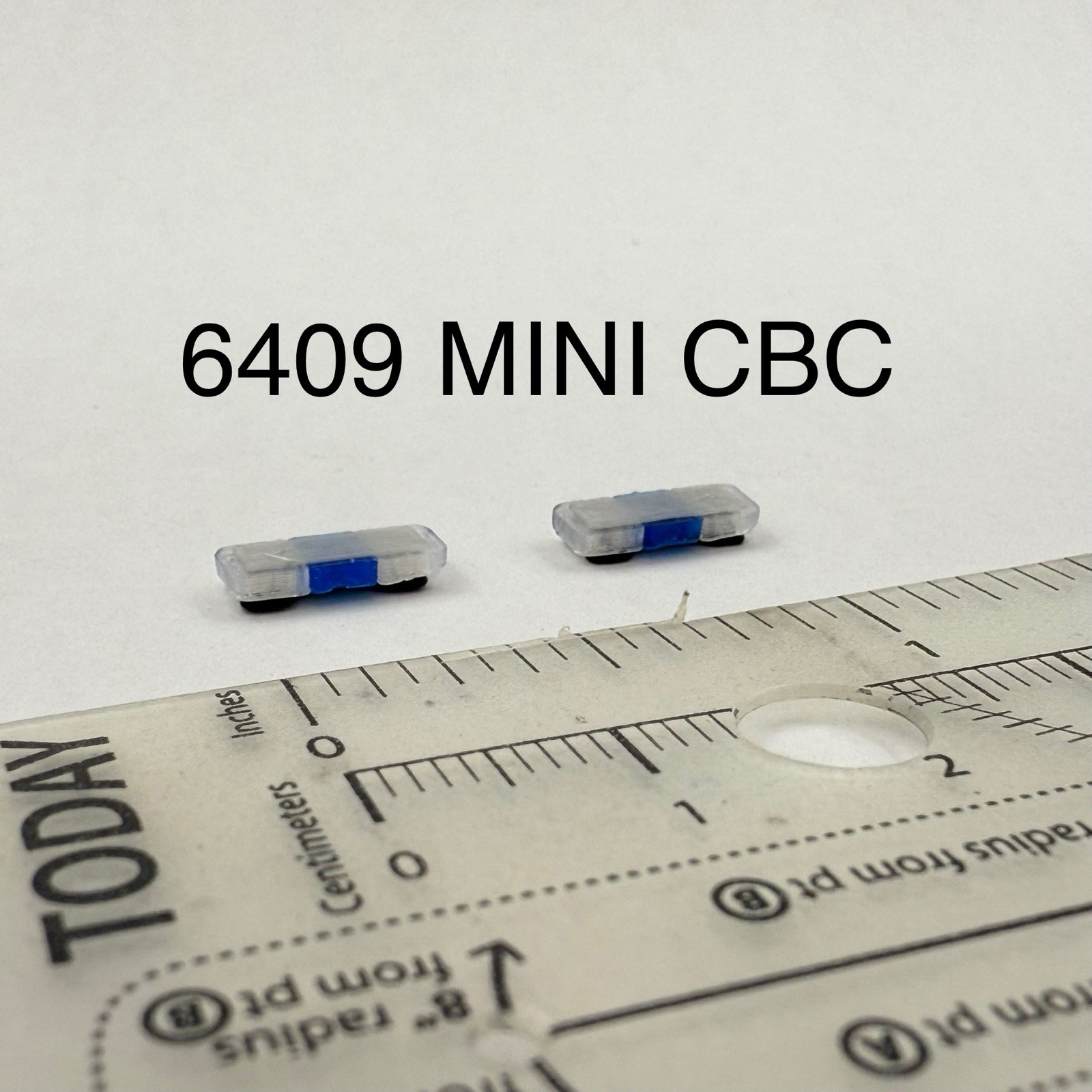 2 Pack 1/64 Mini Whelen Edge Clear Blue Clear Lightbar Police Fire Sheriff EMS