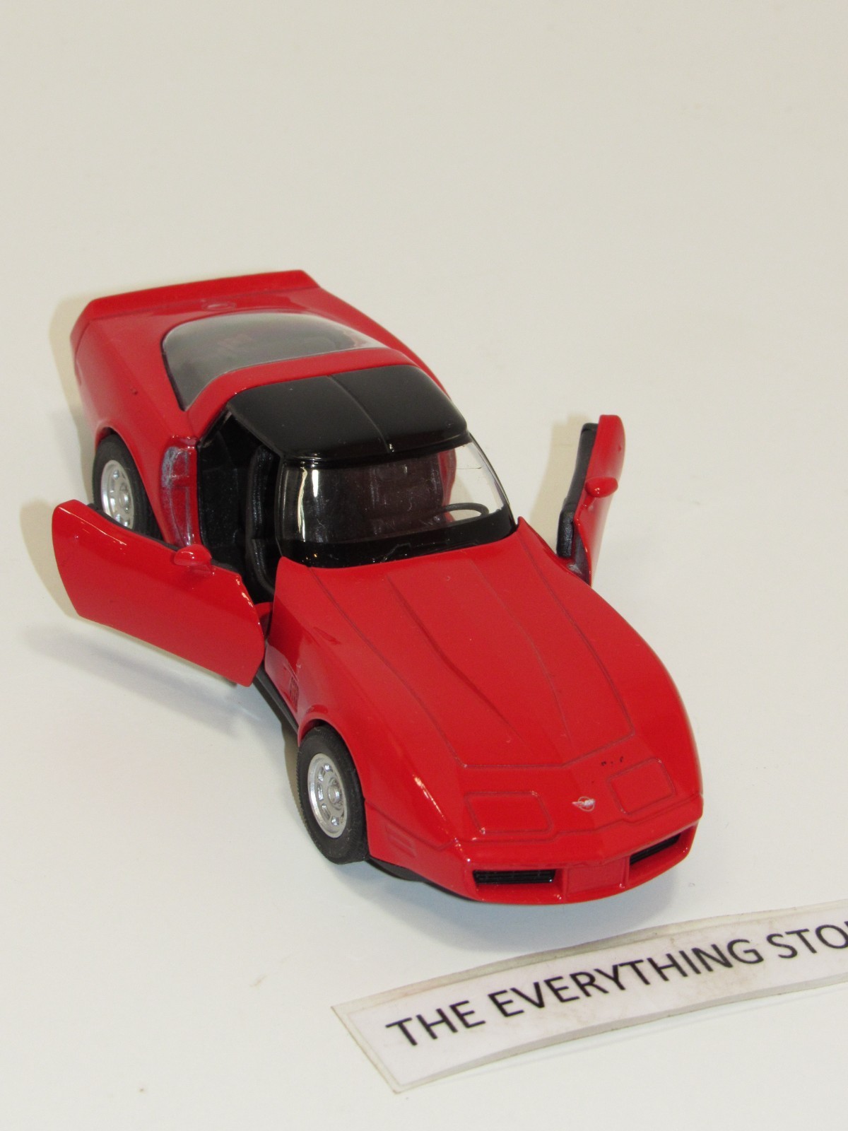 WELLY 82 CHEVY CORVETTE 4.75 INCHES LONG BRIGHT RED 43716 NO BOX FREE SHIP