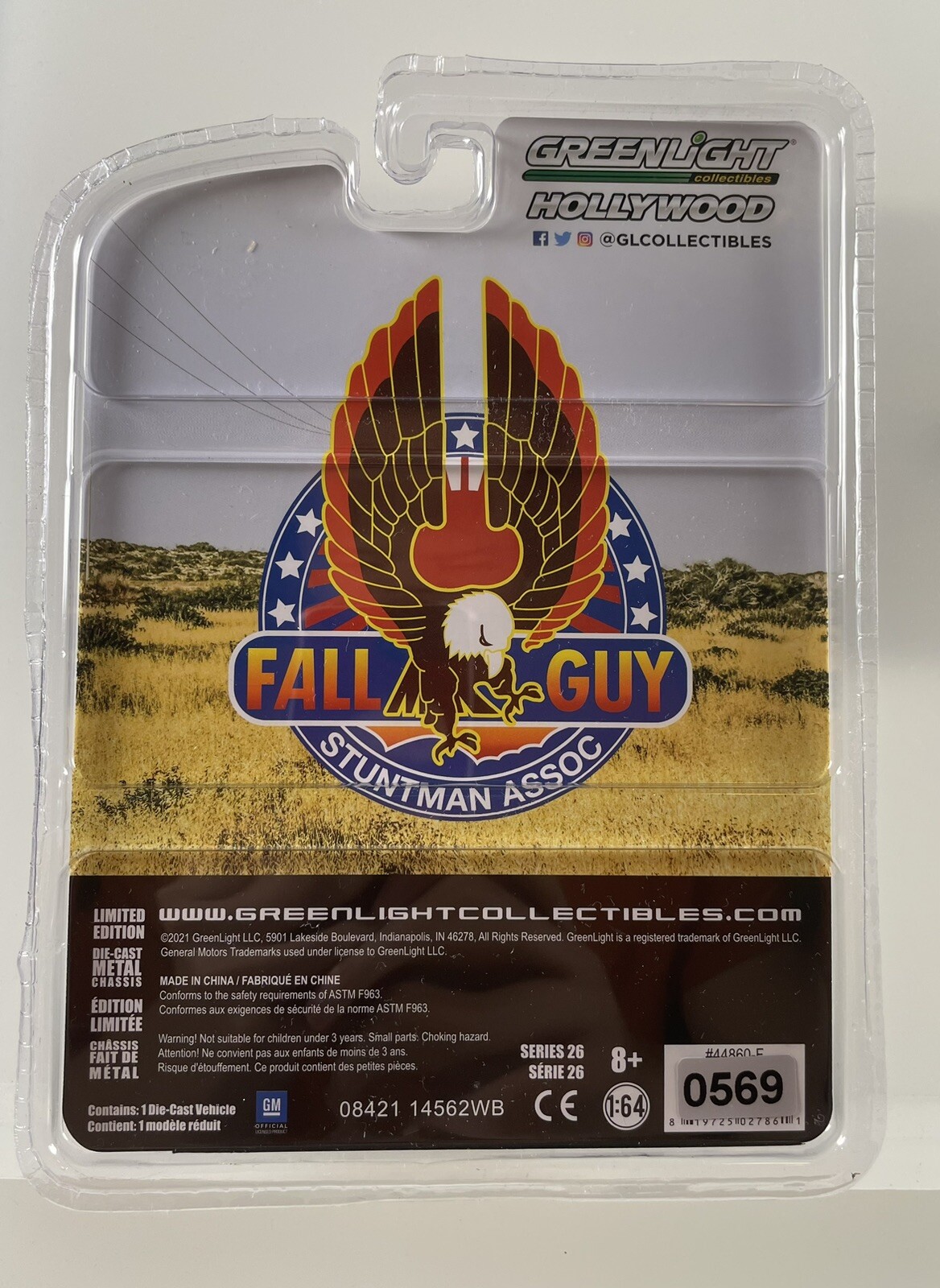 1/64 GREENLIGHT 1982 GMC K2500 K-2500 PICKUP THE FALL GUY LEE MAJORS RARE CHASE!