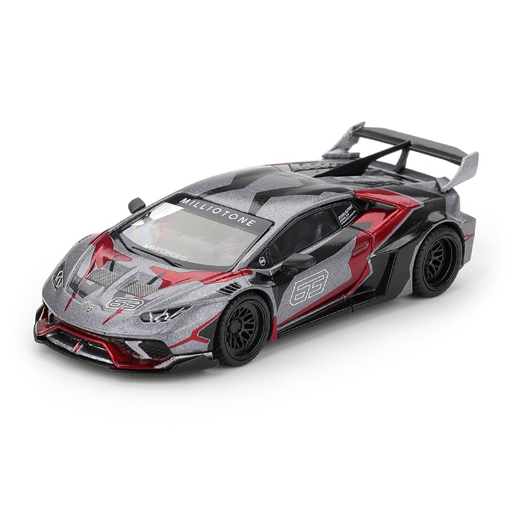 Mini GT 1:64 LB WORKS Liberty Walk LBWK Lamborghini Huracan GT RONIN Grey #1177