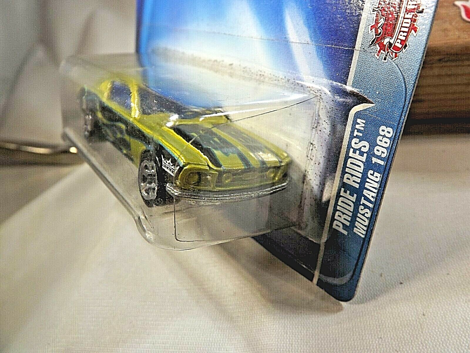 2004 Hot Wheels #165 Pride Rides MUSTANG 1968 Green w/Chrome 5 Spoke Wheels