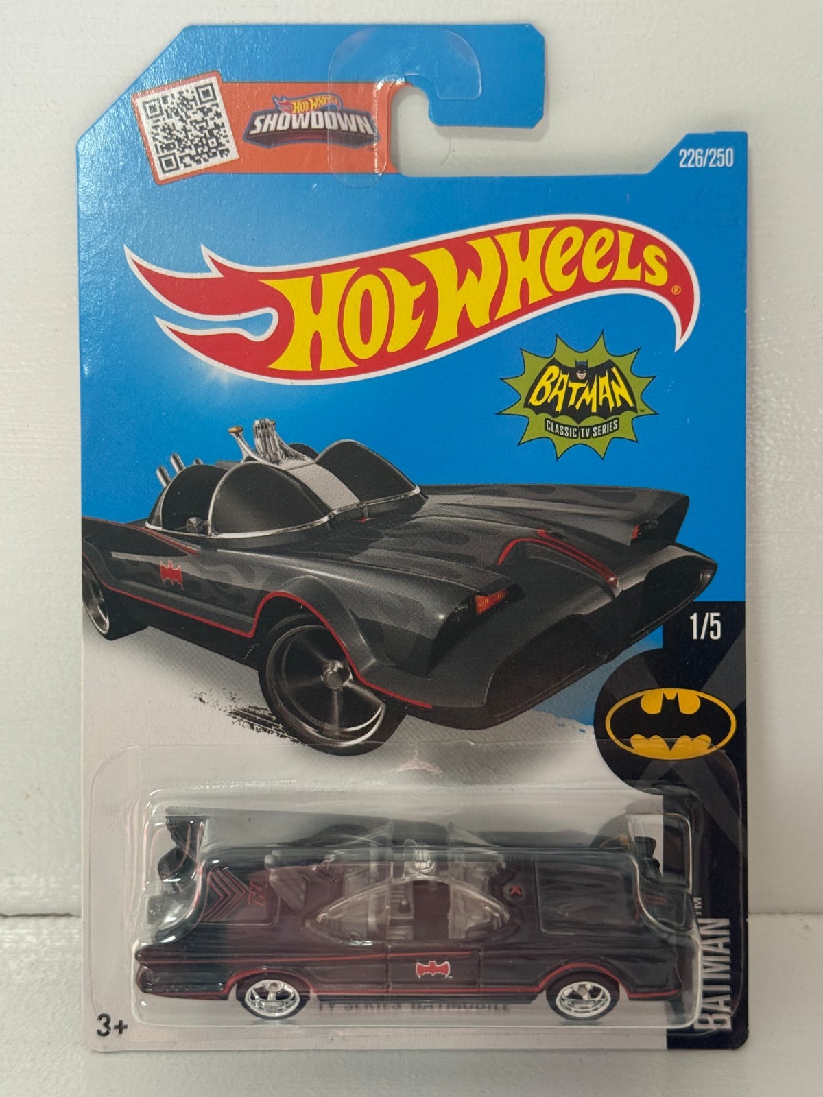 2016 HOT WHEELS SUPER TREASURE HUNT 1/5 BATMAN TV SERIES BATMOBILE 1:64