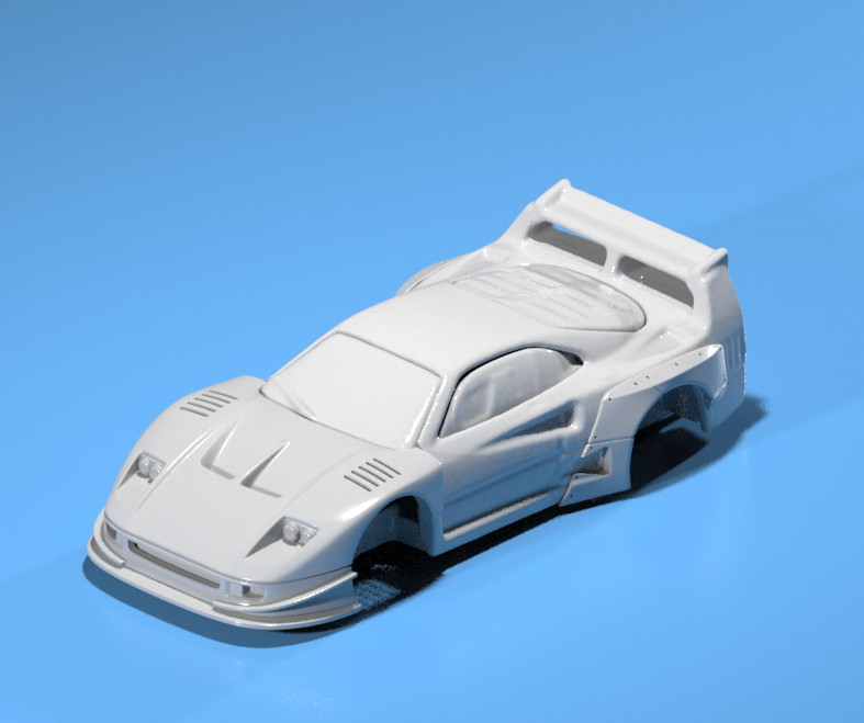 Liberty Walk Style Wide Body Kit for Hot Wheels Ferrari F40(2025 Version) Resin