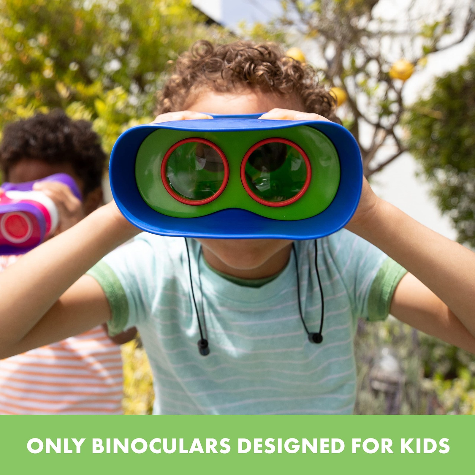 GeoSafari Kidnoculars Toy Binoculars for Kids, Outdoor Toys for Kids Ages 48…