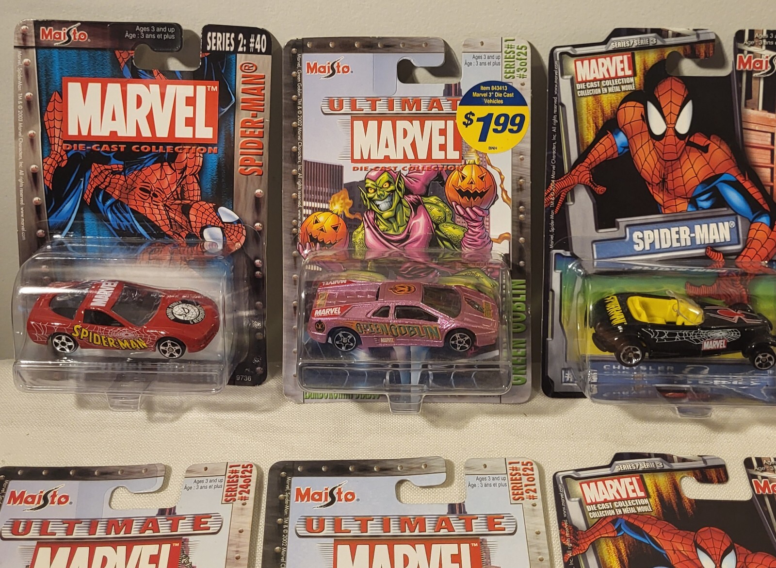 Maisto Marvel Diecast Collection Large Lot Of 24 ALL NEW