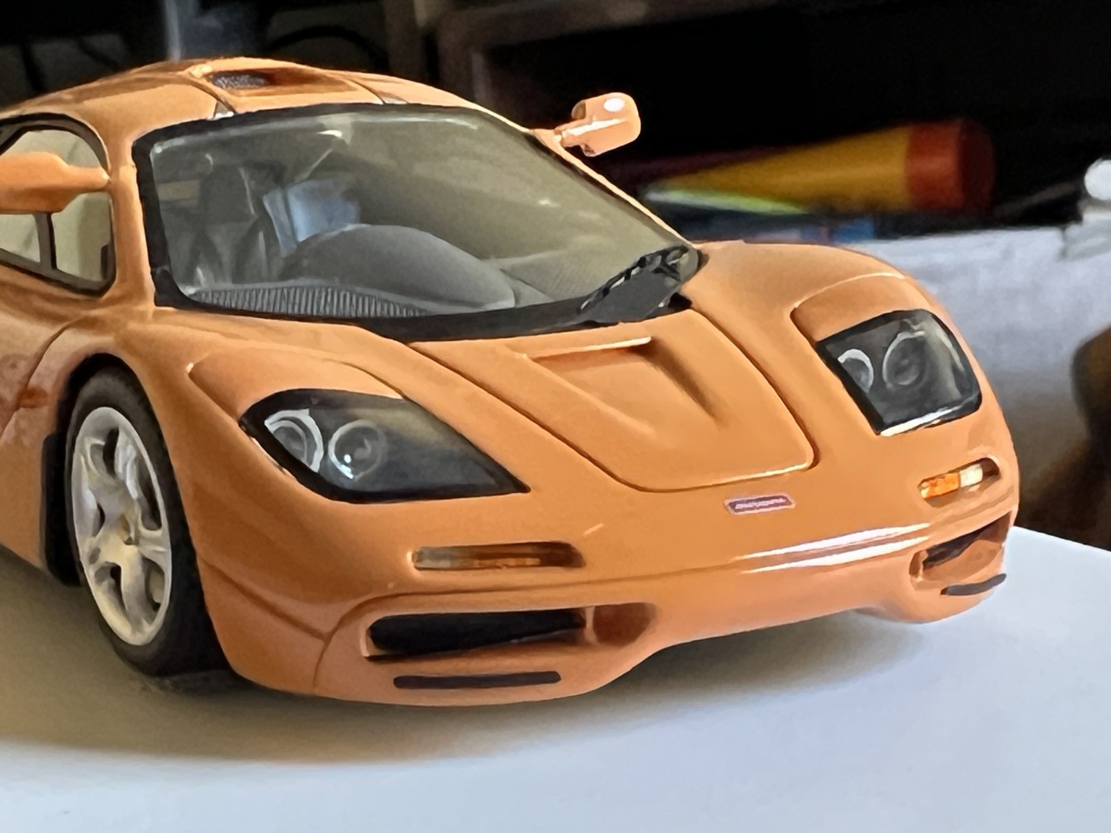 TSM 1:43 McLaren F1 High Mirrors Papaya Orange Diecast Model (TSM134326) RARE