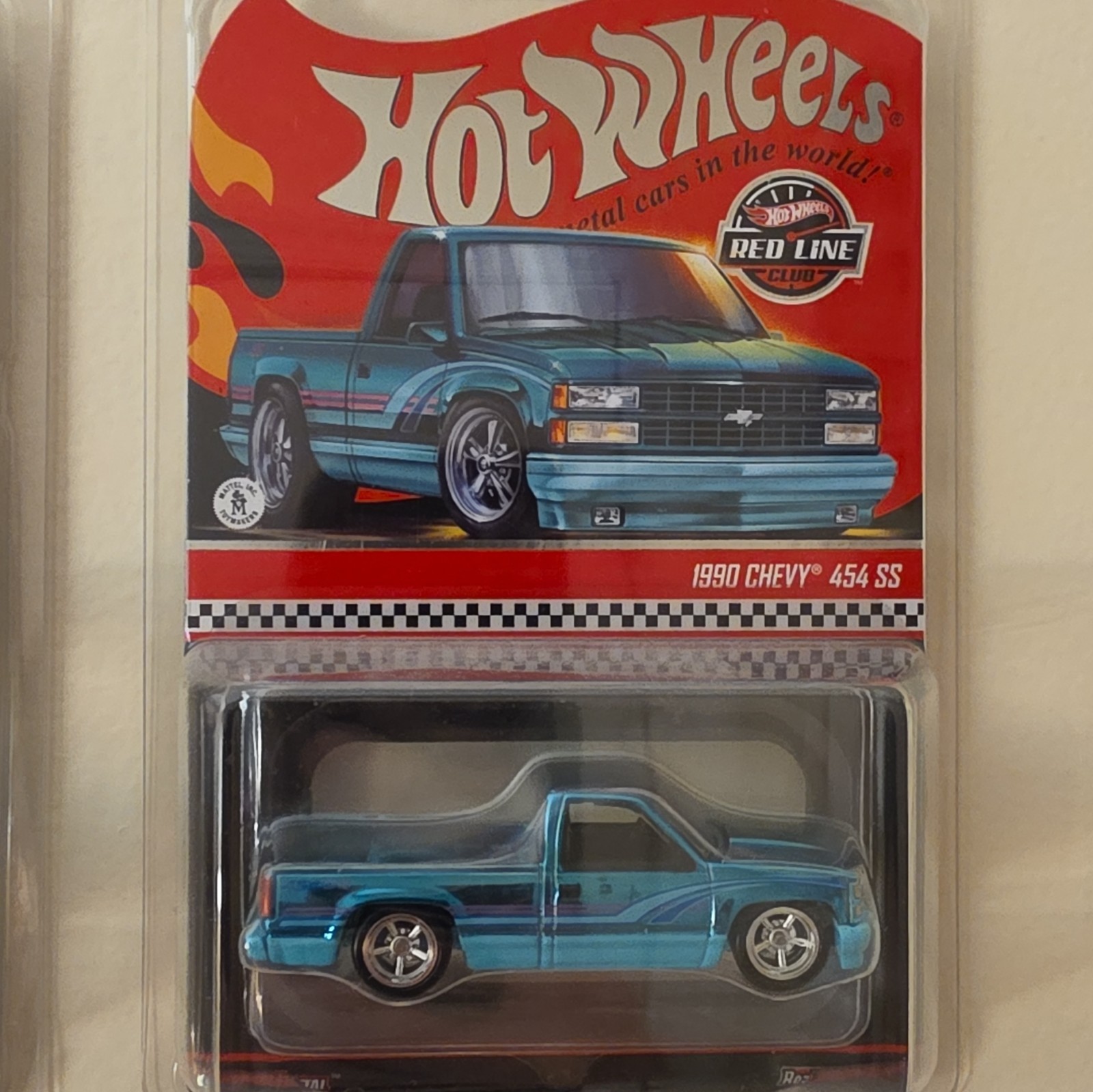 Hot Wheels Red Line Club 1990 Chevrolet Chevy 454 SS Blue 1:64 Unopened