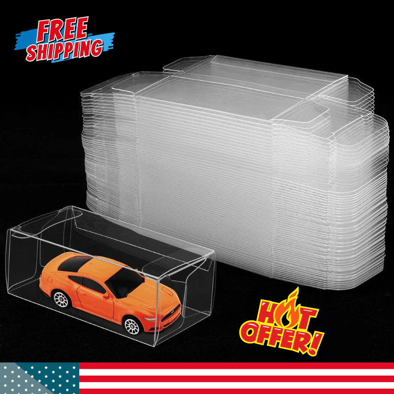 20X Storage Display Case Protectors For Loose Hot Wheels Matchbox Cars Stackable