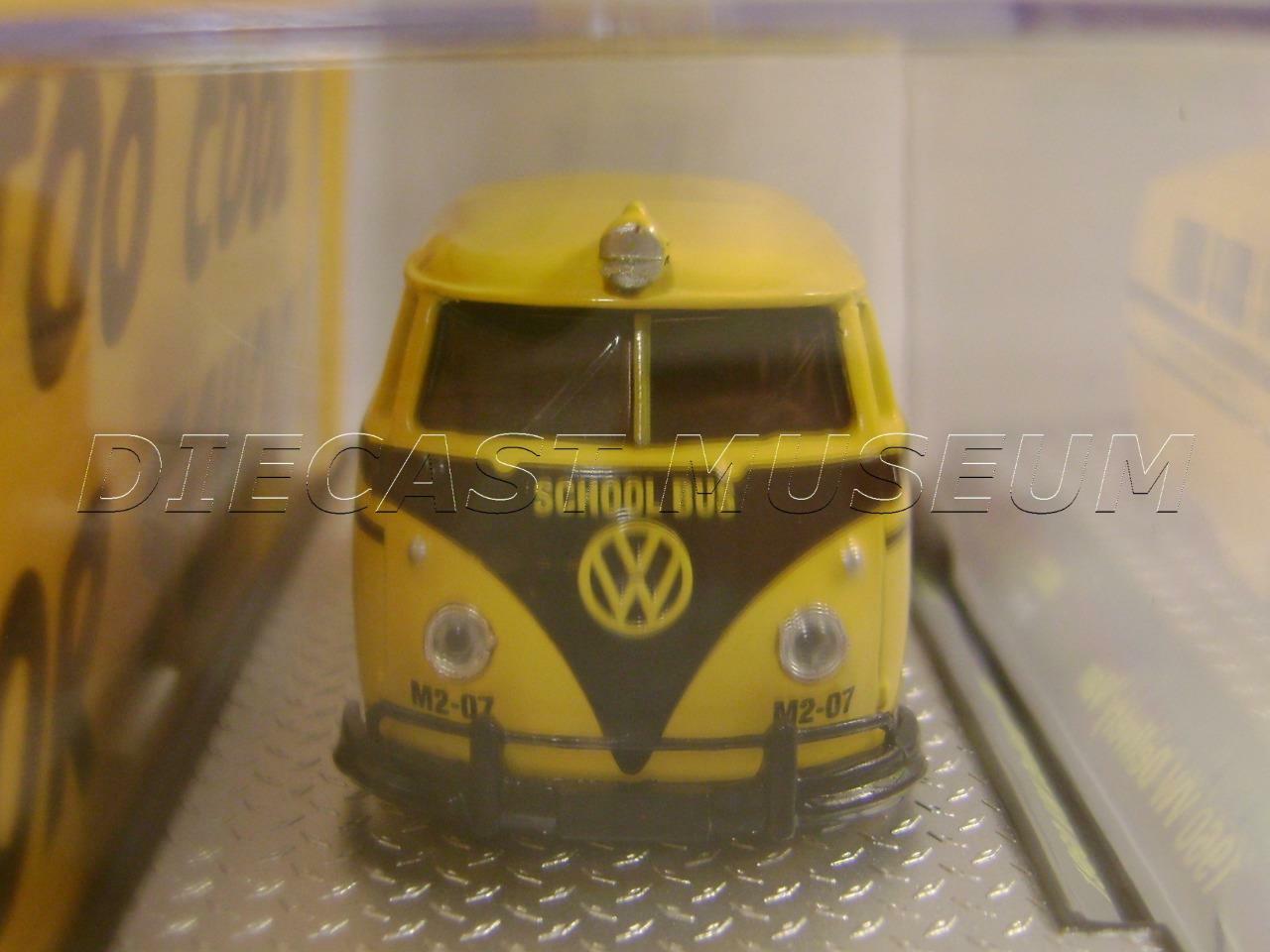 1960 ’60 VW SHORT DELIVERY VAN SCHOOL BUS M2 MACHINES DIECAST 2022