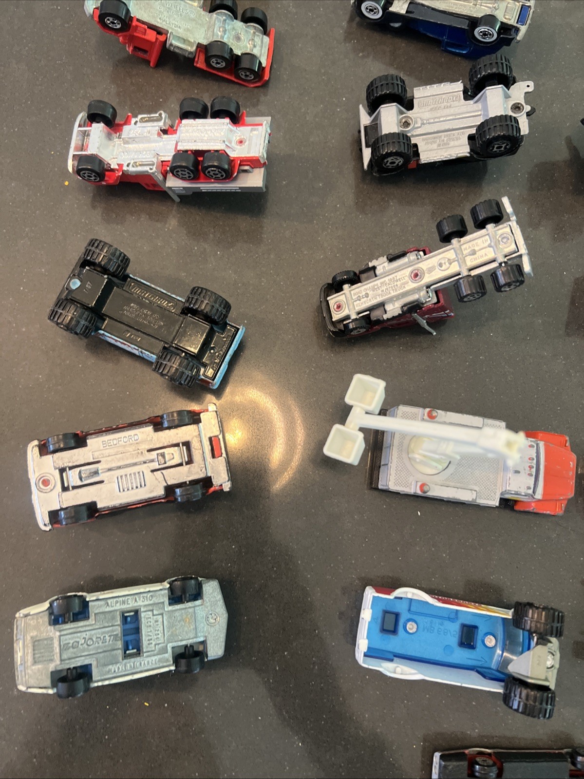 Lot Of 33 Diecast & Plastic Vintage Cars Trucks Mixed Brands See Description