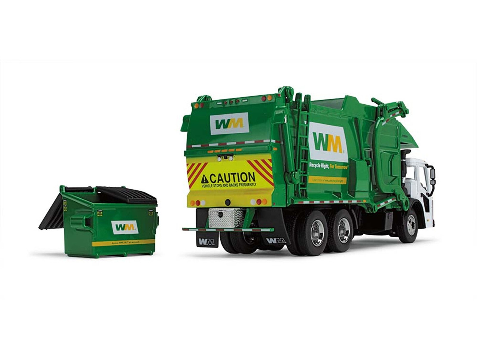MACK LR GARBAGE TRUCK W/FRONT LOADER WASTE MANAGEMENT 1/64 FIRST GEAR 60-1796 D
