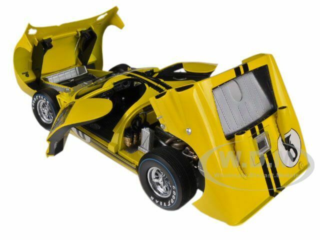 1966 FORD GT-40 MK II #8 YELLOW 1/18 DIECAST MODEL CAR SHELBY COLLECTIBLES SC417