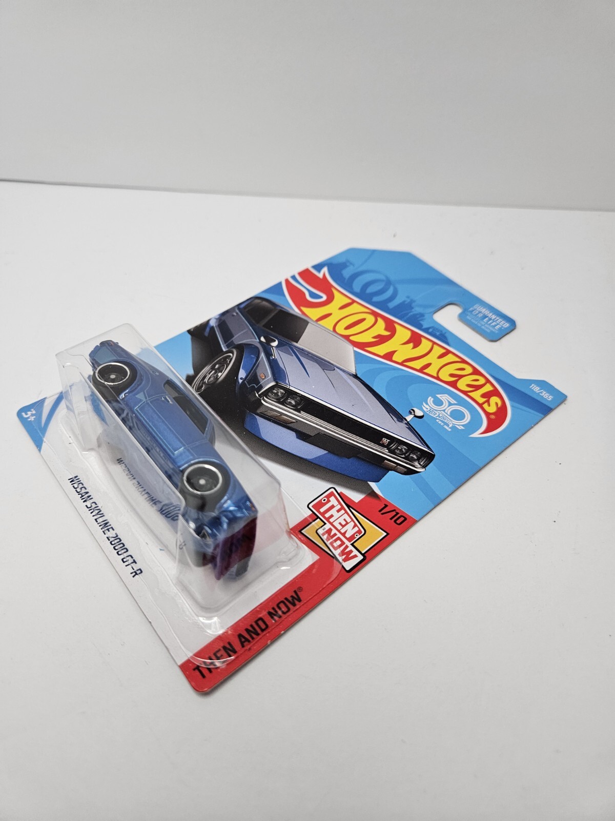 Hot Wheels Then and Now Nissan Skyline 2000 GT-R Blue 118/365