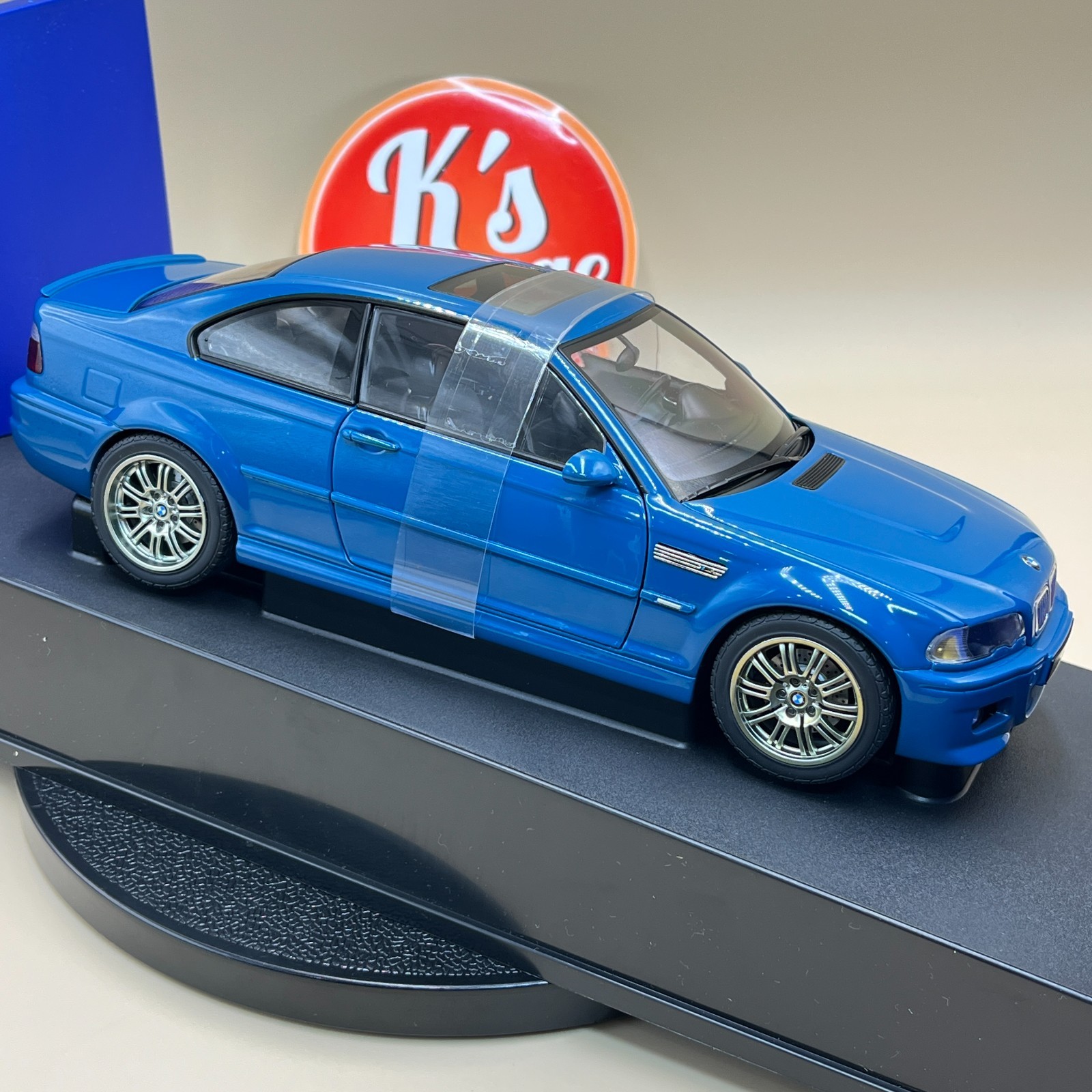 AUTOart 1/18 BMW M3 Coupe 2001 Laguna Seca Blue 70544 old diecast model