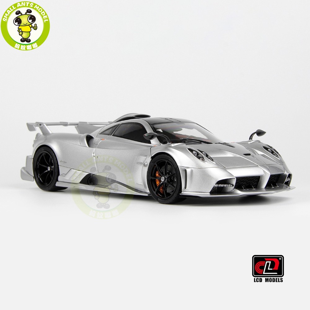 1/18 LCD Pagani Imola Silver Diecast Model Car Gifts For Father Friends