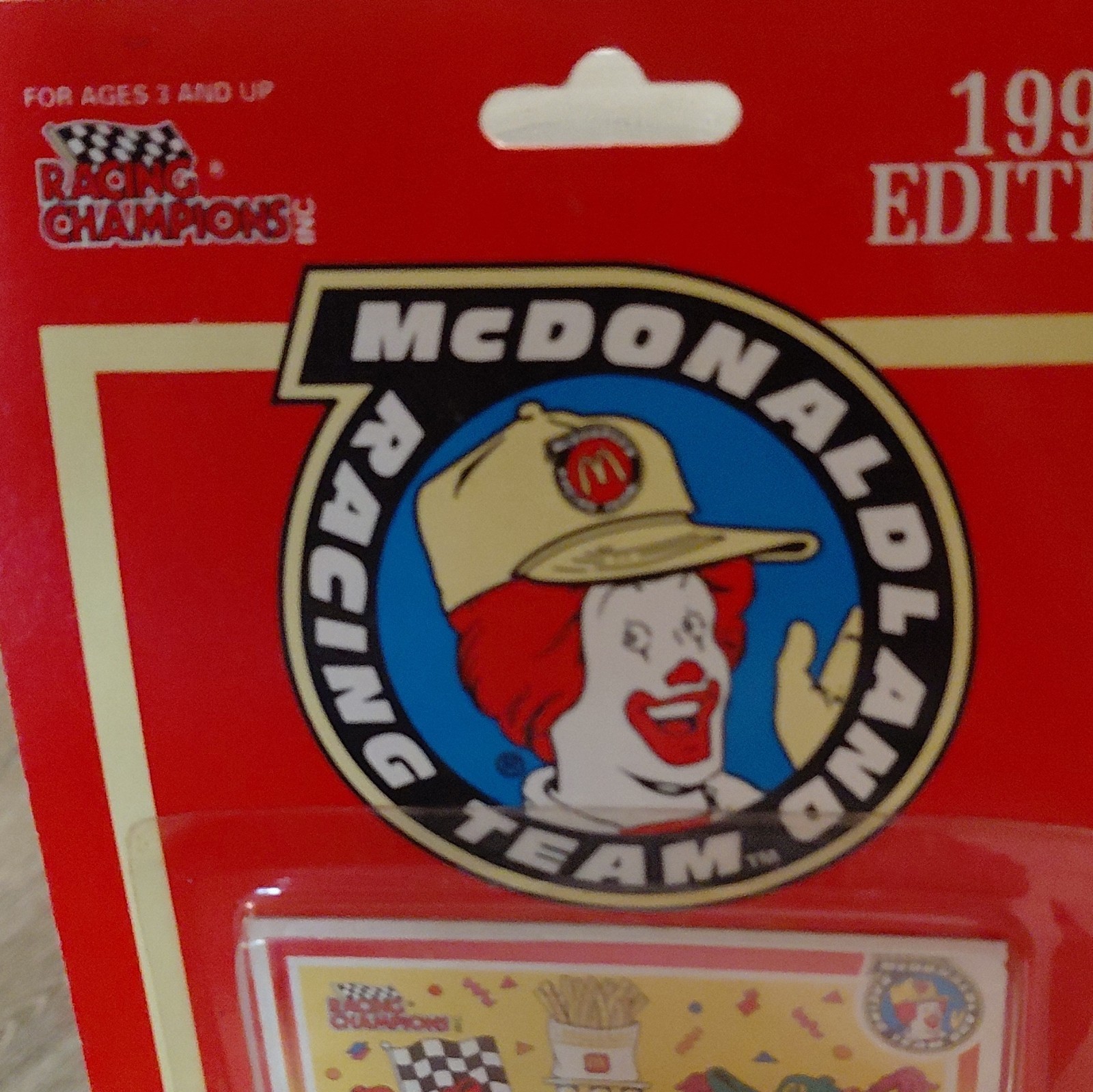 Racing Champions Ford Thunderbird McDonaldland 1:64 Orange 1993 Stand