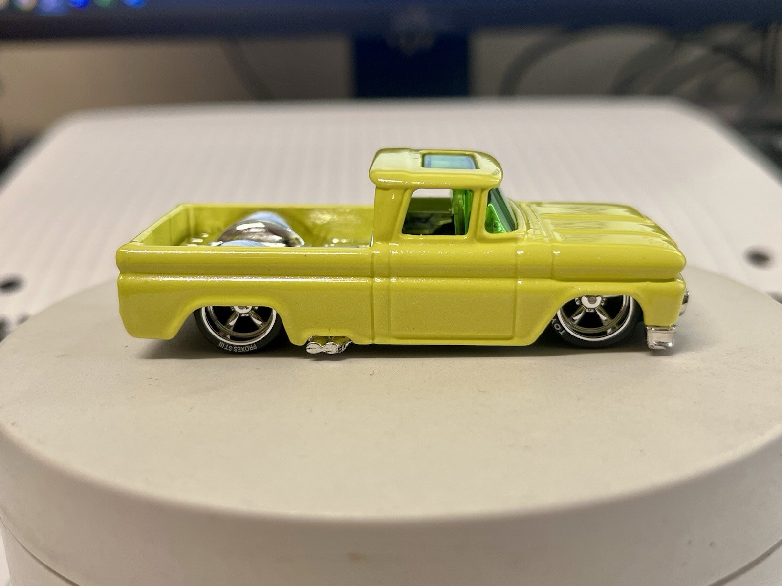 Hot Wheels ‘62 Chevy Truck Custom Yellow Pearl Paint & Wheel Swap