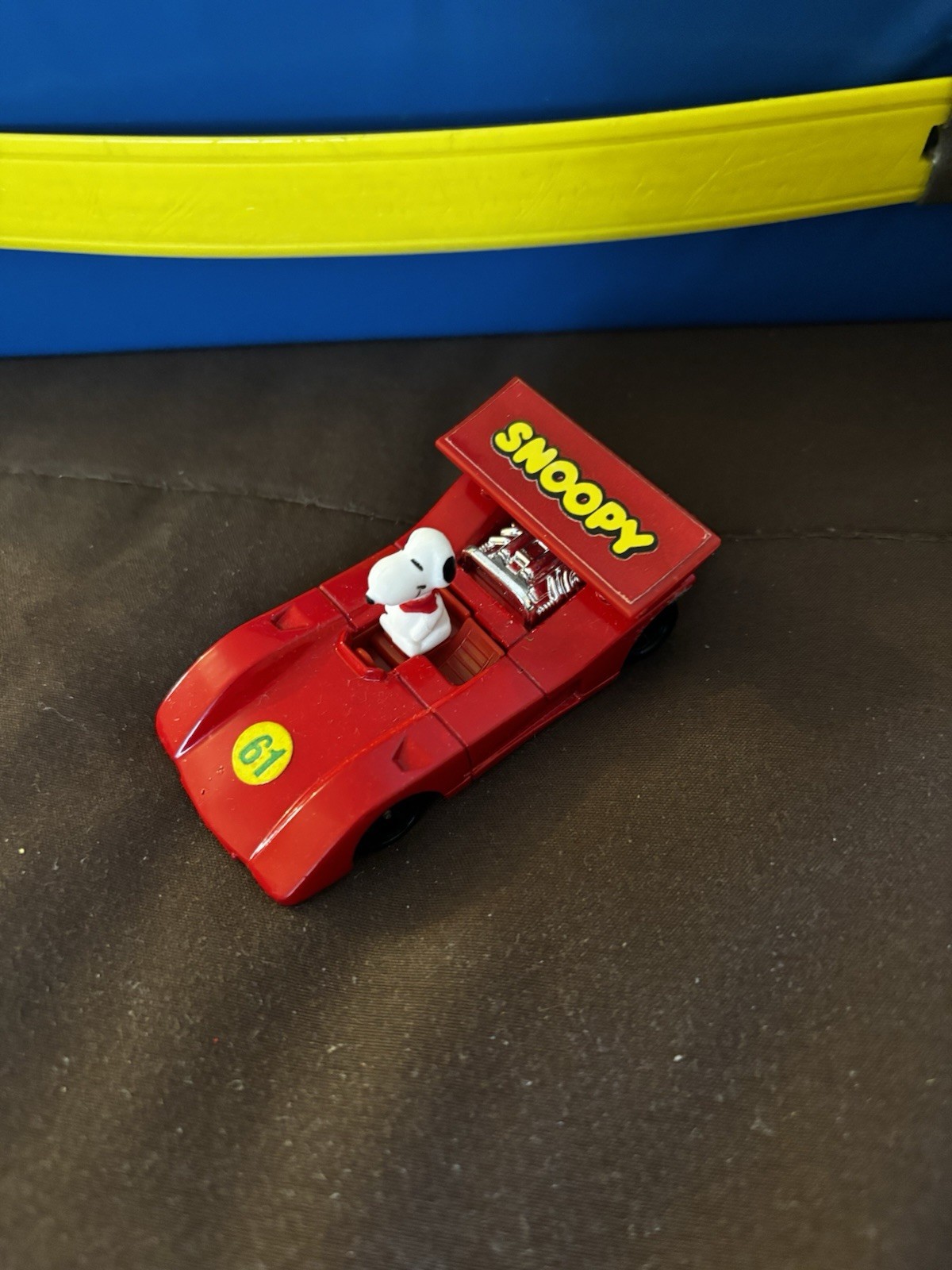 Vintage Aviva Snoopy Race Car #C3- Loose Car