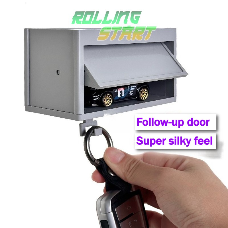 1:64 Diorama Induction Light Garage Model Key Holder Car Key Rack Display Model