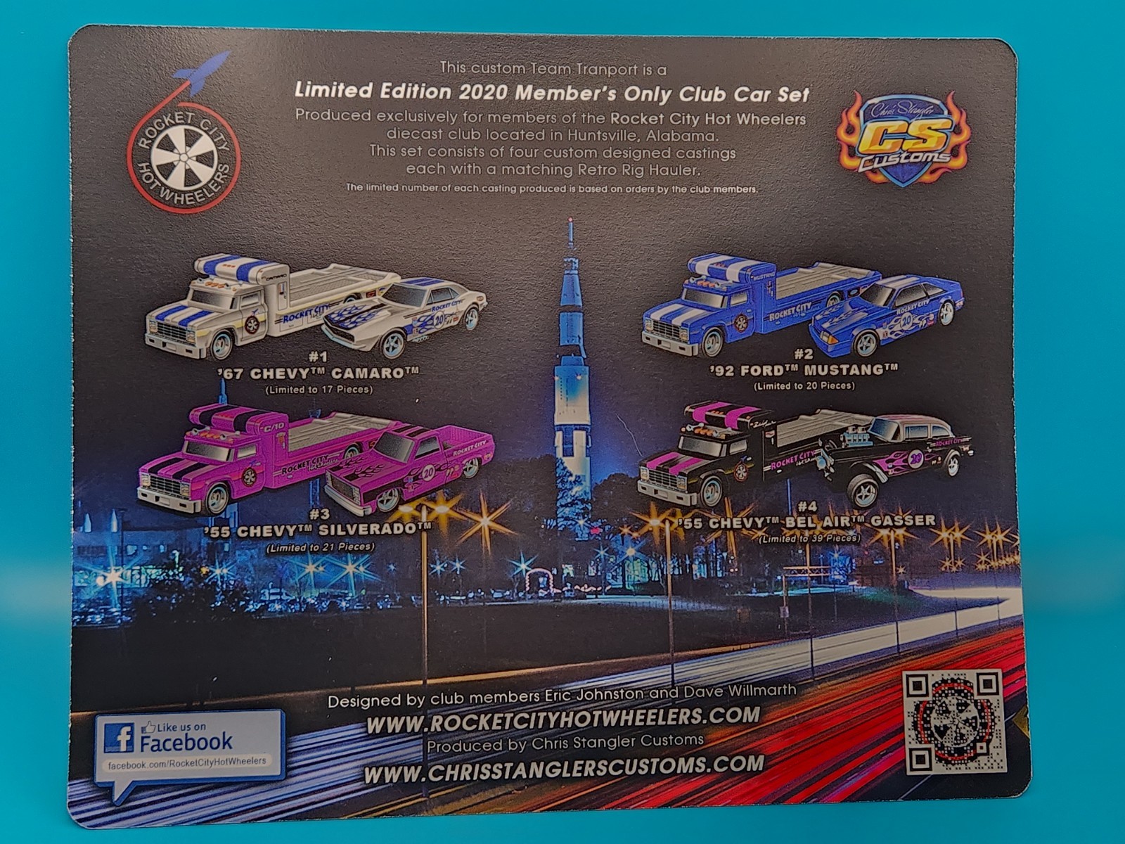 Rocket City Hotwheelers ’92 Ford Mustang / Retro Rig *Member’s Only Club Car* #2