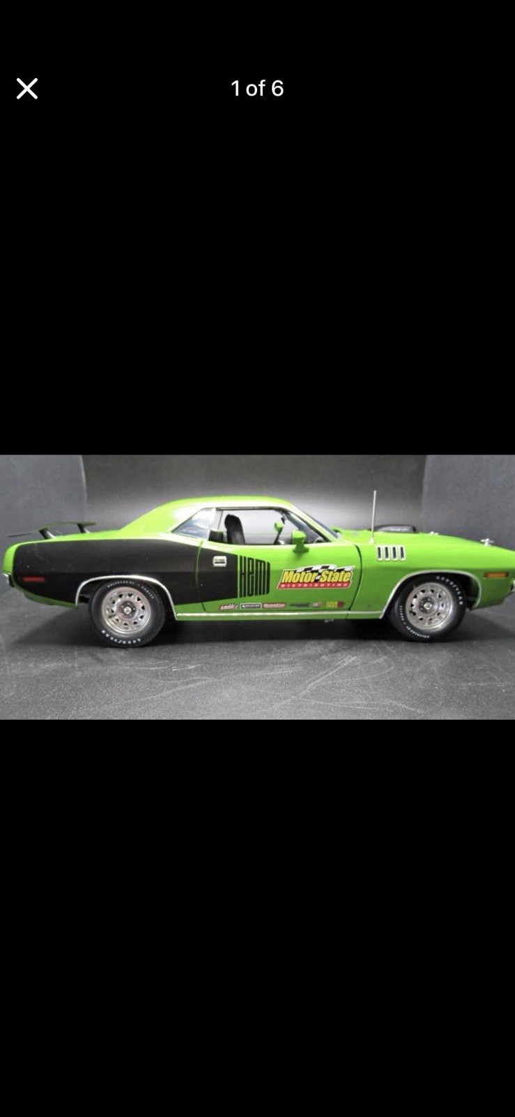 RARE 1971 PLYMOUTH HEMI CUDA MOTOR STATE 2022 HOLIDAY EDITION 1:18 ACME