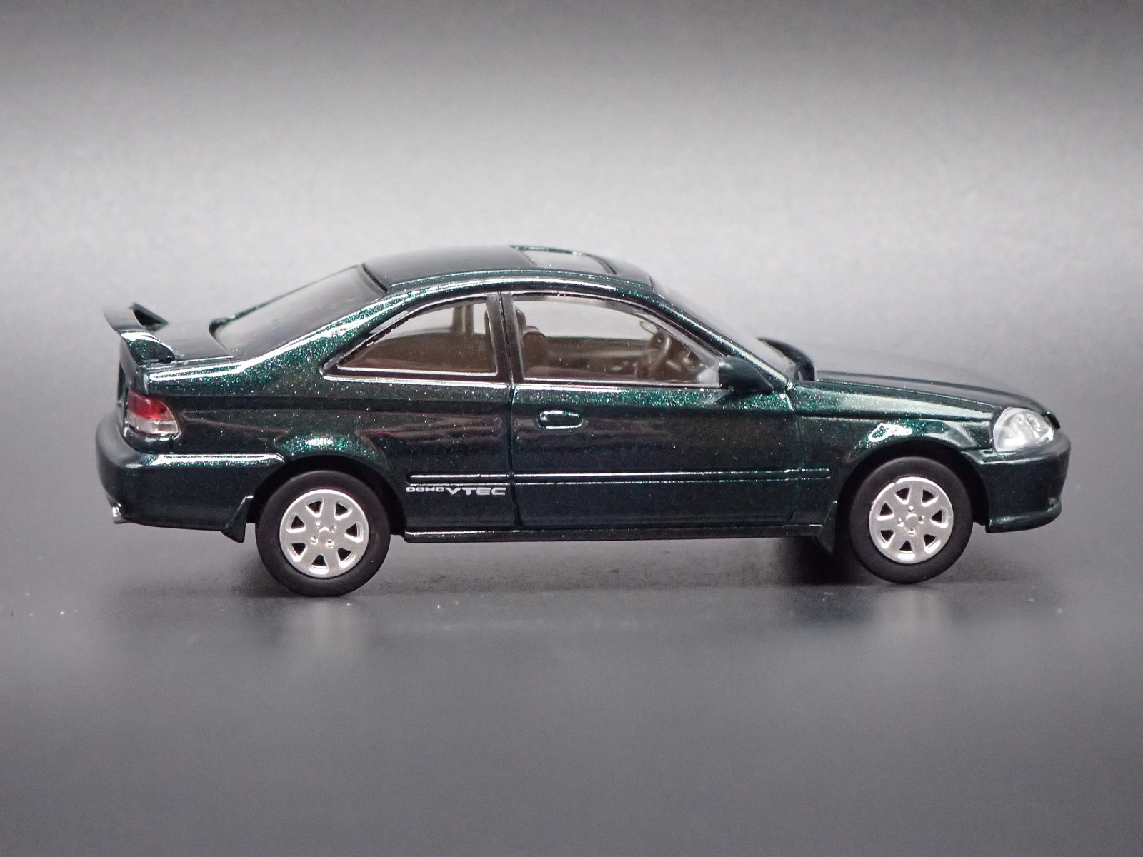 1996-2000 HONDA CIVIC SI COUPE GREEN 1/64 SCALE COLLECTIBLE DIECAST MODEL CAR