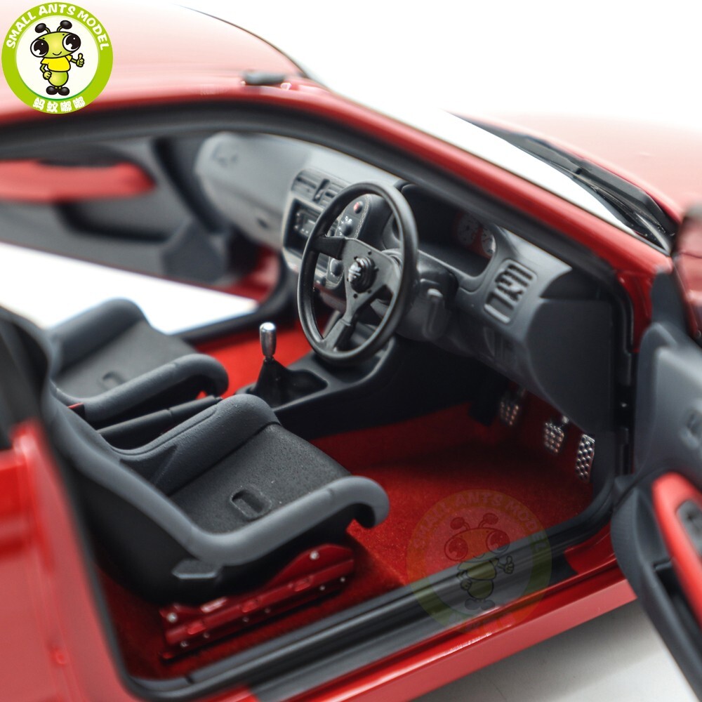 1/18 MOTORHELIX Honda CIVIC Type R EK9 MUGEN POWER Red Diecast Model Car