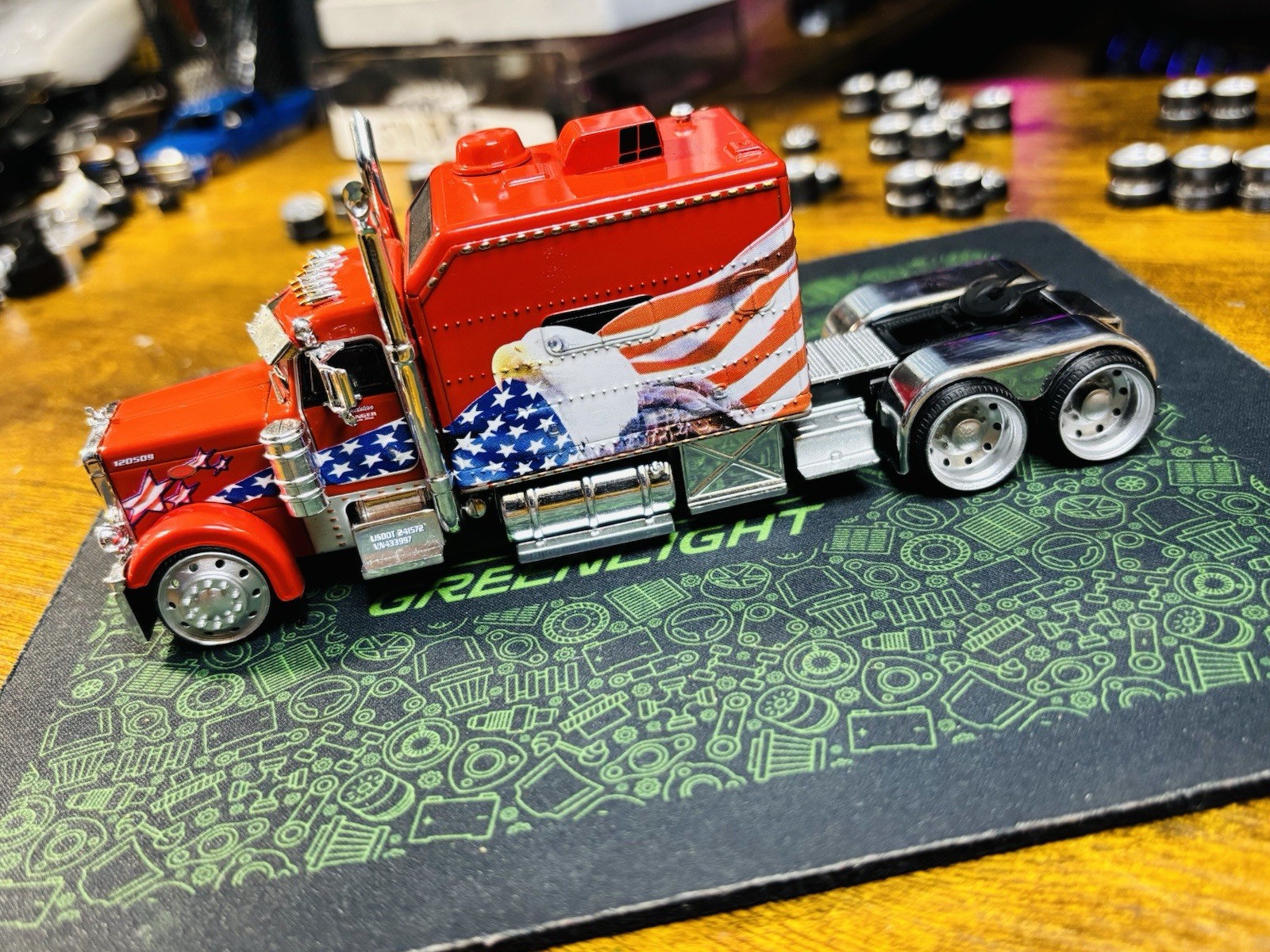 1/64 Greenlight/m2 3D Low Profile Alcoas 18mm Fits Ixo (Rim And Tires) No Truck