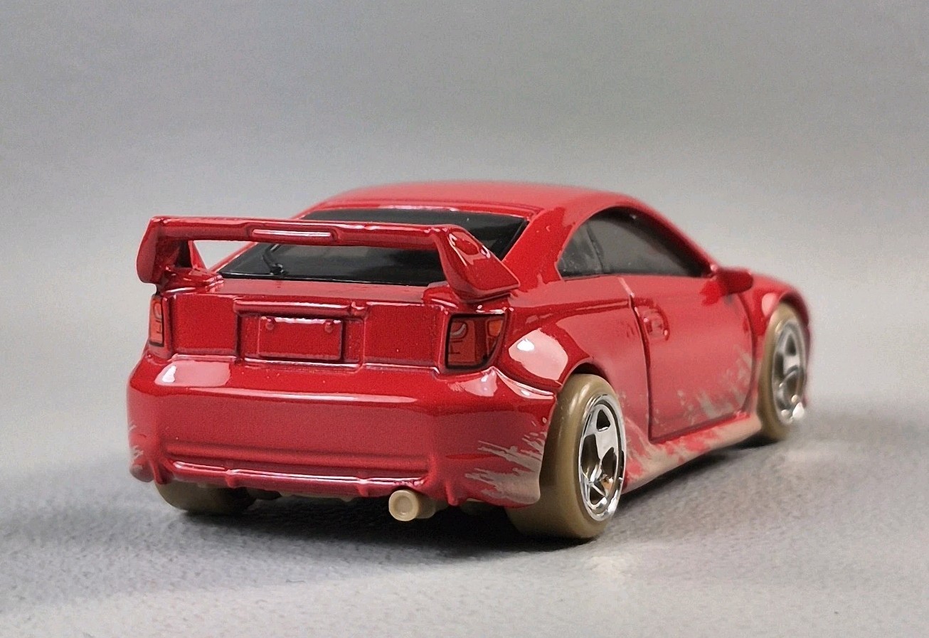 2001 TOYOTA CELICA Diorama Collectible DieCast Model Car 1:64 Red LOOSE