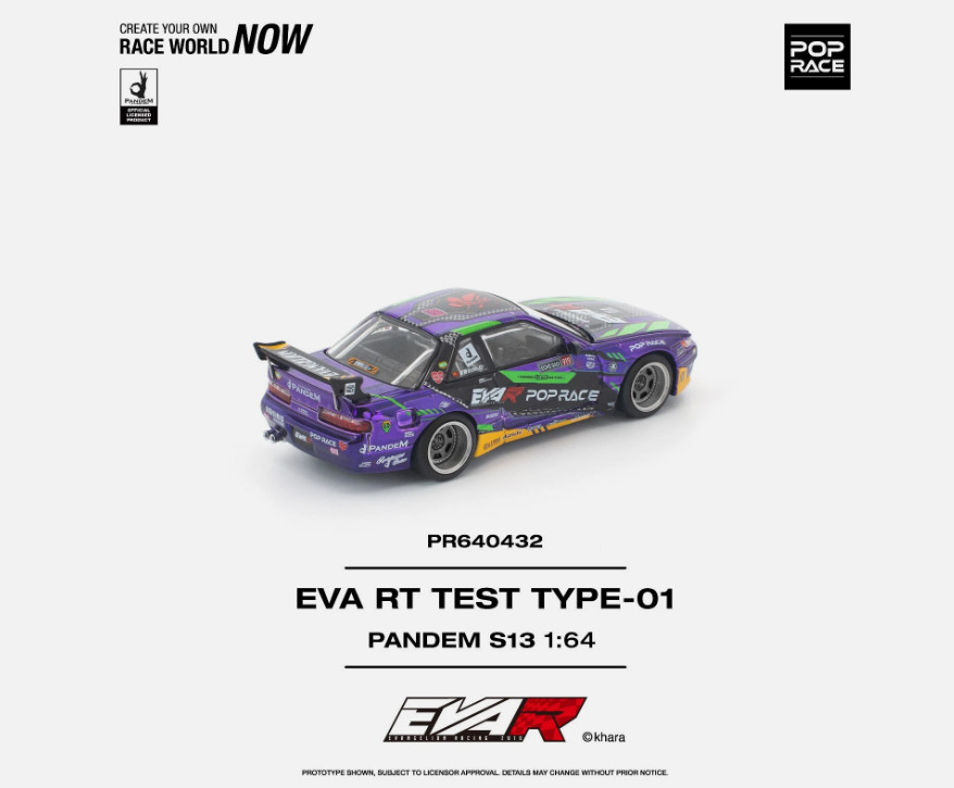 Pop Race PANDEM S13 EVA RT TEST TYPE-01 640432 1/64