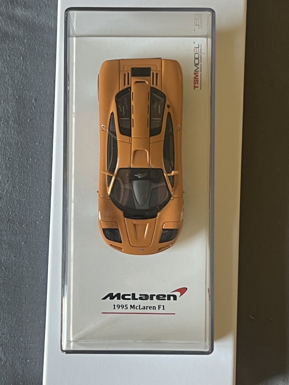 TSM 1:43 McLaren F1 High Mirrors Papaya Orange Diecast Model (TSM134326) RARE