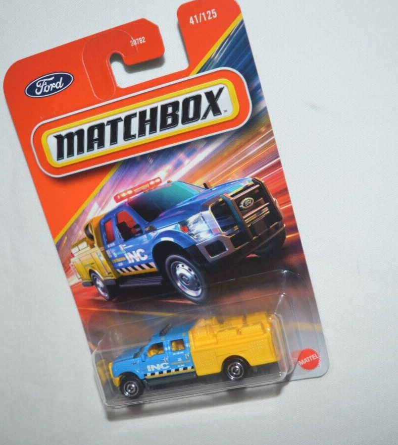 MATCHBOX 2025 MBX RESCUE 41/125 – FORD F-550 SUPER DUTY BLUE AND YELLOW