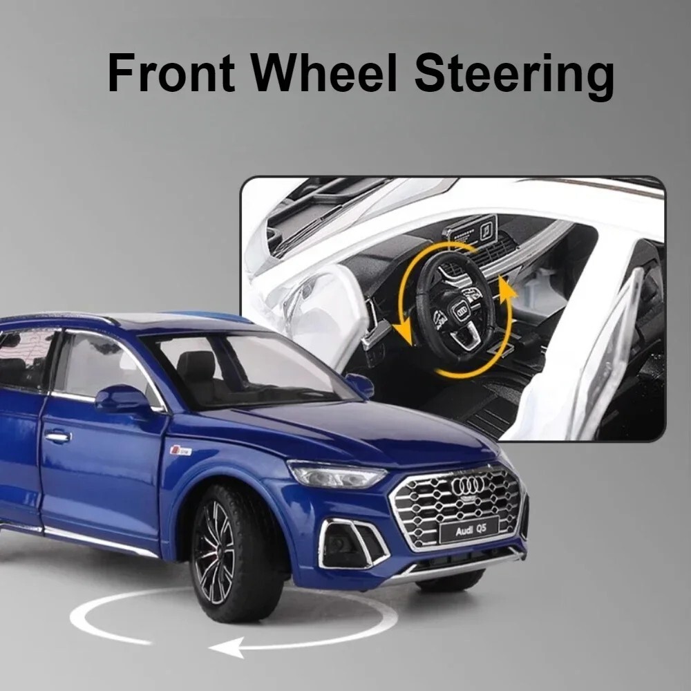 1:24 AUDI Q5 SUV Alloy Car Model Diecast & Toy Vehicle Metal Childrens Gift Kids