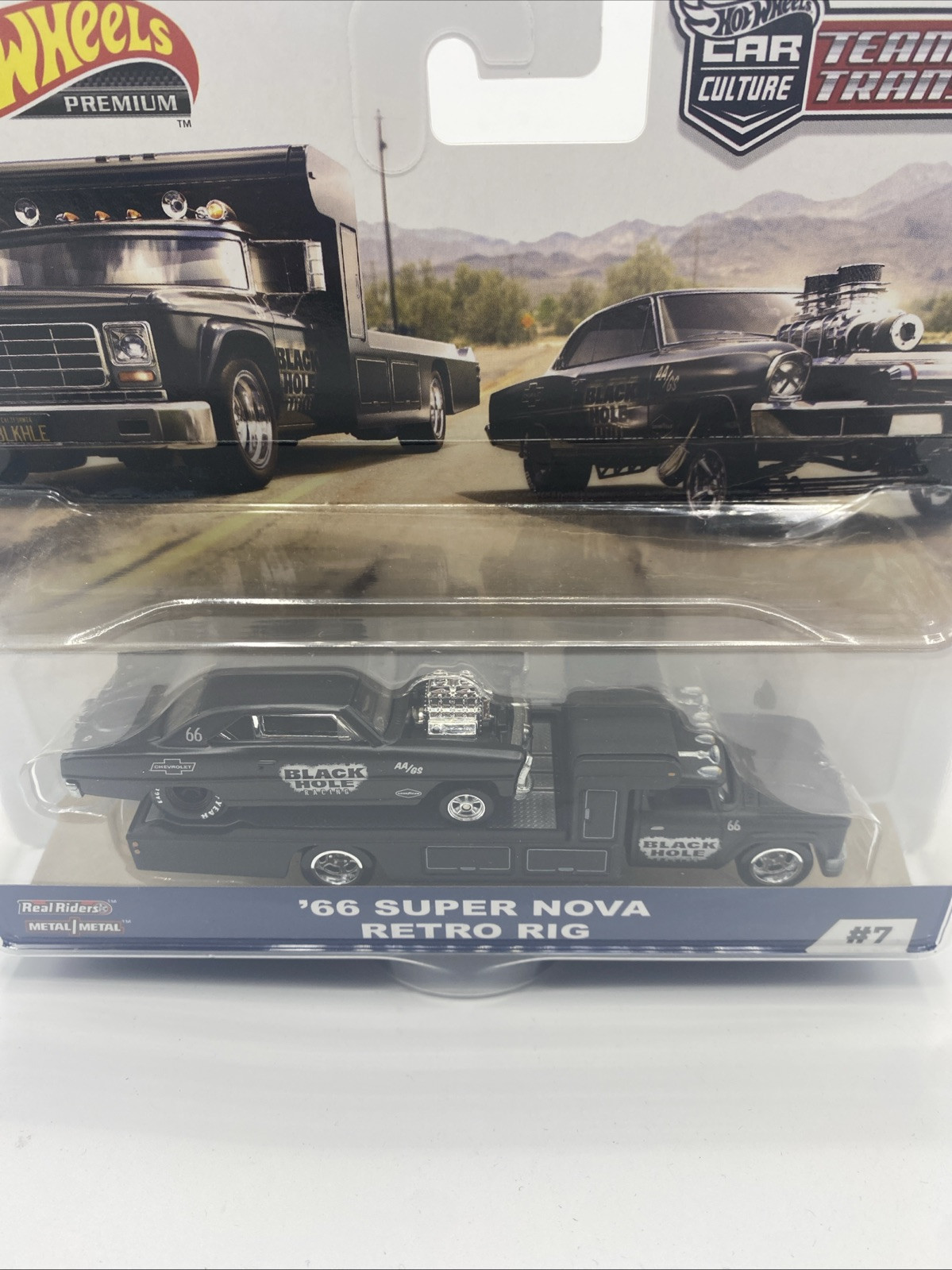 Hot Wheels Car Culture Team Transport 66 Super Nova Retro Rig Black Hole #7