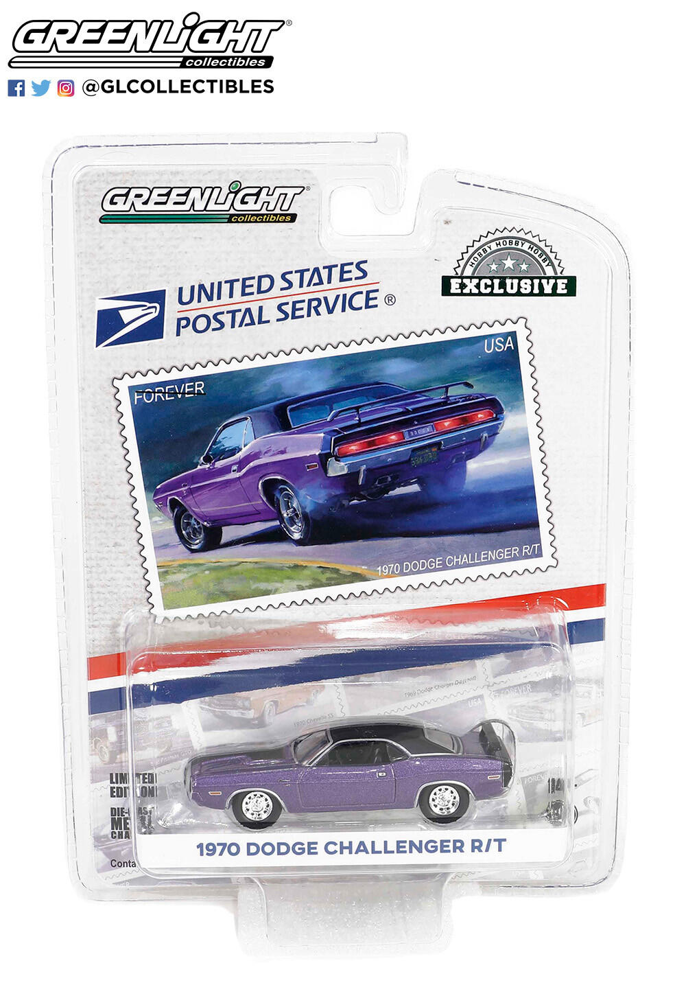 Greenlight Hobby Exclusive USPS 1970 Dodge Challenger R/T – 30374